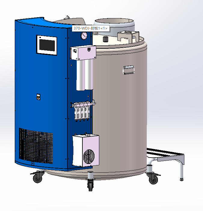 Integrated fully automatic liquid nitrogen biological tank